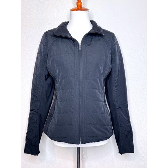 lululemon athletica Jackets & Blazers - LULULEMON Another Mile Full Zip Womens Jacket NO Hood 8 Black Primaloft Outdoor